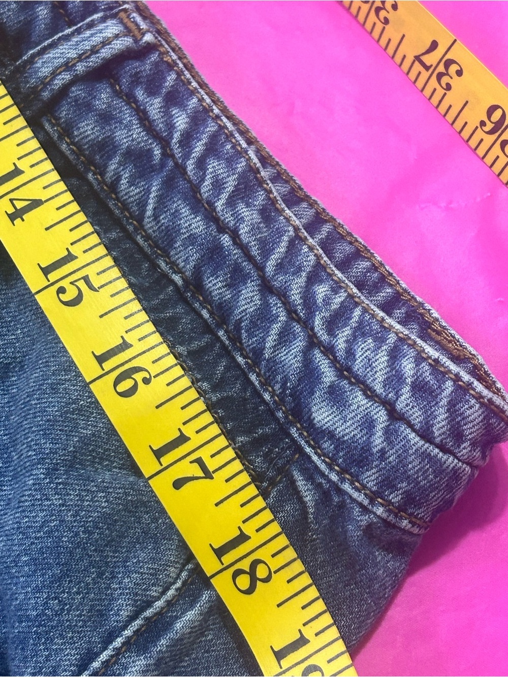 Time and Tru Relaxed Blue Denim Drawstring Jeans - Picture 5 of 8